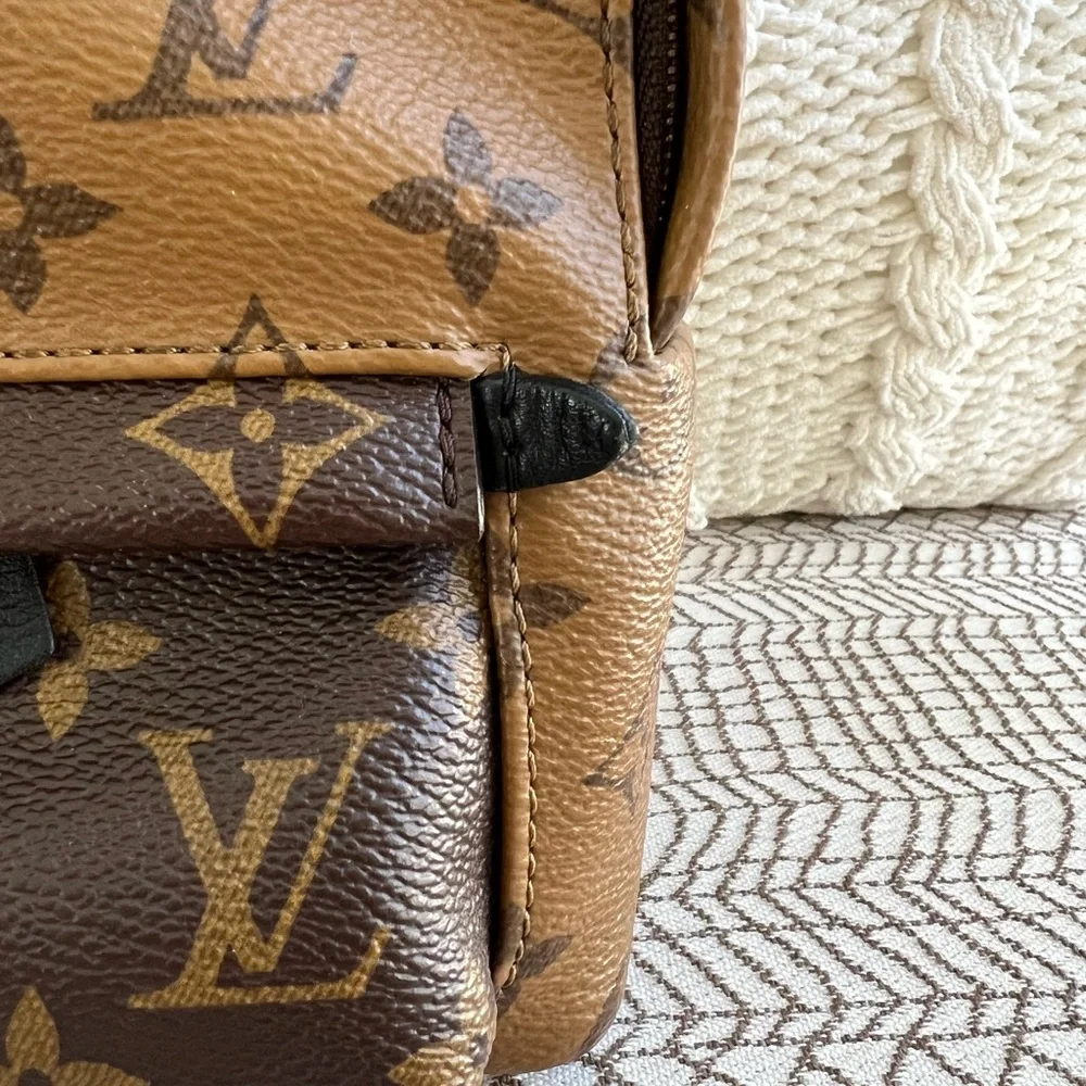 Pre-loved Louis Vuitton Mini Palm Springs Backpack in Reverse Monogram - Picture 5 of 16